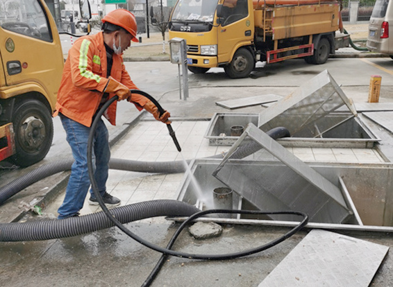长城区隔油池清理